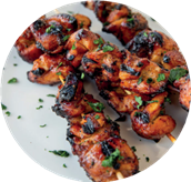 Spicy lamb or chicken skewers